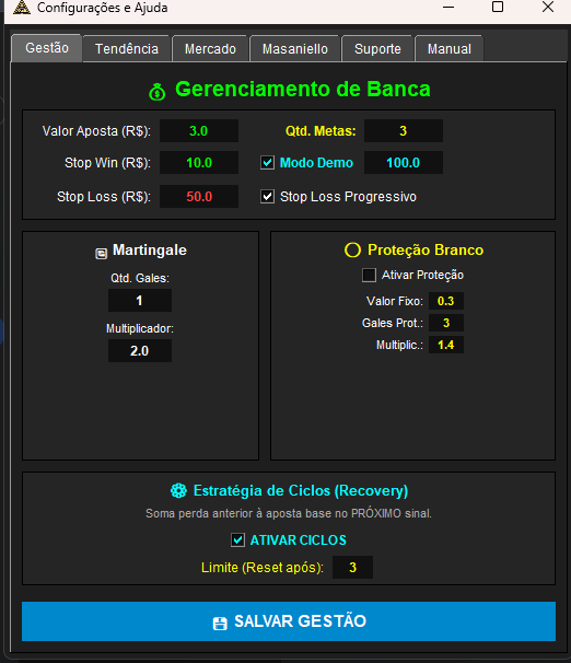 Painel de Gerenciamento